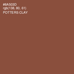 #8A503D - Potters Clay Color Image